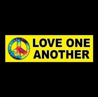 " Love One Another " Window Decal Bumper Sticker Peace Love,  Laptop,  Sign,  Be Kind