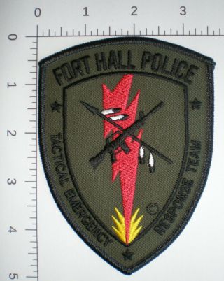 Id Idaho Ft Hall Indian Tribe Tactical Emergency Ert Tribal Police Swat Patch