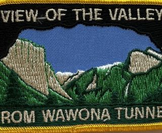 View of the Valley From Wawona Tunnel Yosemite National Park Embroidered Patch 2