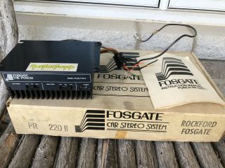 Vintage Rockford Fosgate The Punch Pr - 220 Type 2 Amplifier Car Stereo