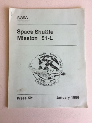 Nasa Space Shuttle Mission 51 - L Press Kit,  January 1986 - Challenger Disaster