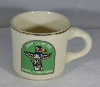 2 Vintage Boy Scouts Coffee Mugs - Woodworth Lake Reservation - Camp LA - NO - CHE 2