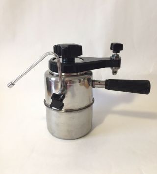 Vintage Elebak Stovetop Espresso Cappuccino Maker Steamer Coffee Made In Italy