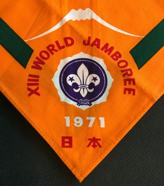 Boy Scout 13th World Jamboree 1971 Neckerchief Orange