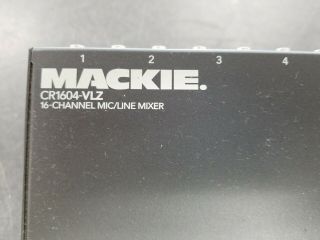 Vintage Mackie Cr1604 - Vlz 16 - Channel Mic/line Mixer