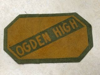 Vintage Ogden High Felt Patch - 4 1/2 " X 2 3/4 "