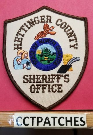 Hettinger County,  North Dakota Sheriff (police) Shoulder Patch Nd