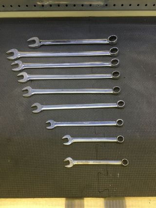 Snap On Combination Wrench Set - Oex Series - Vintage - Long Handle