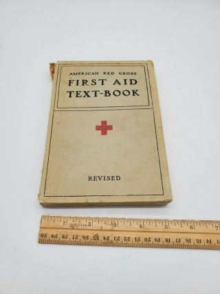 American Red Cross First Aid Text Book Vintage Corrected Reprint 1940