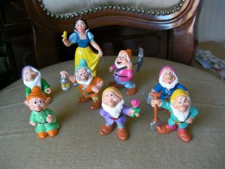 Bullyland Disney Figures Set - Snow White And The Seven Dwarfs - Cake Topper