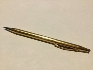Vintage Cross 18k Gold Filled Classic Century Mechanical Pencil