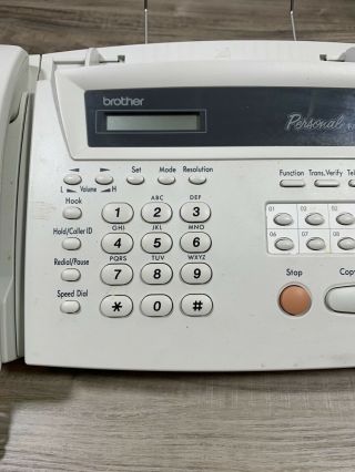 Brother Personal FAX - 275 Fax machine Vintage 110V Version Fax Phone 2