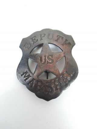 Reproduced 1874 Style - Deputy Us Marshal Badge - Shield Shape (h5)