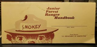 Vintage 1974 Smokey The Bear Junior Forest Ranger Handbook Us Dept Agriculture