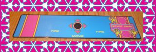 Multicade Ms Pac Man Control Panel Overlay Without Trackball Die Cut