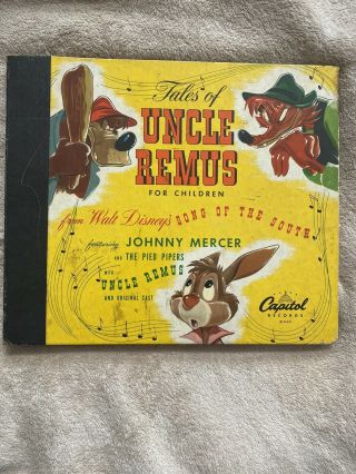 Disney Tales Of Uncle Remus 1947 Capitol Cc - 40 78 Rpm 3 Record Set