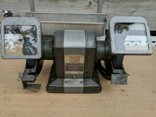 Vintage Craftsman Bench Block Grinder 1/3 Hp 6 " 115v 3450 Rpm 397.  19580