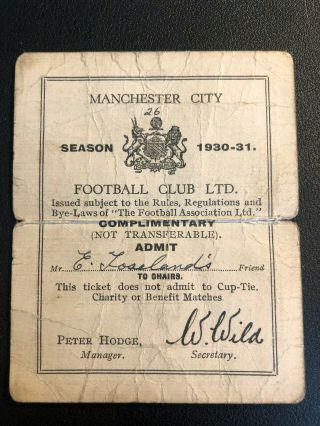 Vintage Original: Manchester City 