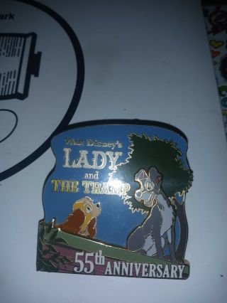 Disney Lady And The Tramp 55th Anniversary Limited Edition 3000 Pin