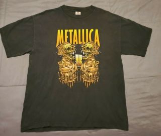 Metallica Vintage T - Shirt 2000 Tour Concert Pushead Summer Sanitarium Xl.