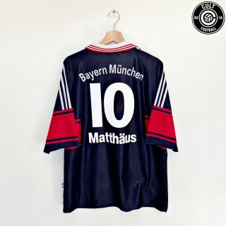 1997/99 MatthÄus 10 Bayern Munich Vintage Adidas Football Shirt (xl)