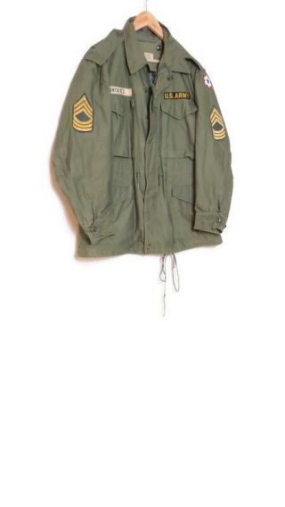 Vintage Us Army M - 1951 Sateen Og 107 Field Jacket Coat M