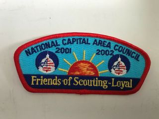 Boy Scout Csp - National Capital Area Council - 2001 - 02 Friends Of Scouting Loyal
