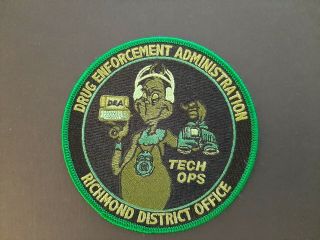 Drug Enforcement Administration Dea Tech Ops Richmond Dis Office Police Patch