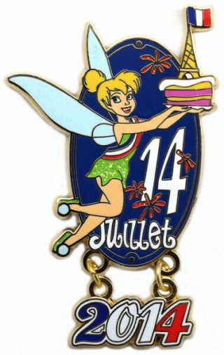 2014 Disney Tinker Bell 14th Of July 2014 Le - 600 Pin