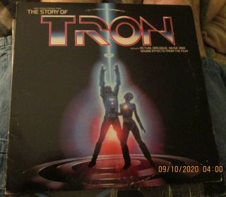 The Story Of Tron Walt Disney Vinyl Record Vintage Audio Book 1982