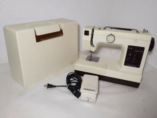 Vintage Pfaff Hobby 721 Sewing Machine,  Carry Cover,  Pedal Hobbymatic