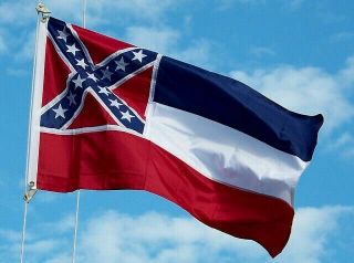 Mississippi State Flag Ms States Us Banner Grommet F254 Pennant 3x5 Usa Seller