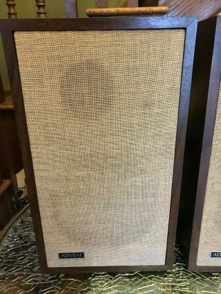 Vintage 1974 The Smaller ADVENT Loudspeaker Speakers - Cabinets & Grills 2