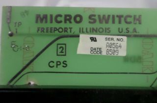 VINTAGE Clicker MICRO SWITCH 99SD24 - 3 F14 Key Board 1985 USA 2