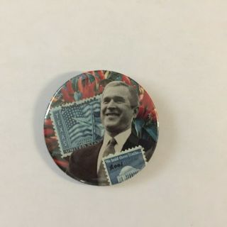 David Russell 2001 George W.  Bush Presidential Campaign Button Pin