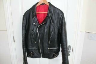 Leather Bike Jacket Vintage 70 