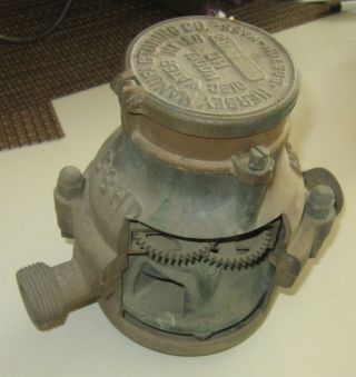 Vintage Disc Water Meter Model Hd By Hersey Manufactiuring,  Boston,  Mass.