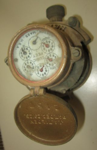 Vintage Disc water meter model HD by Hersey Manufactiuring,  Boston,  MaSS. 3