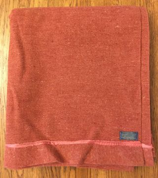 Pendleton 1920’s - 1930’s Vintage Red 100 Virgin Wool & Satin Woolen Mill Large 2
