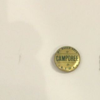 Vintage Mt Baker Camporee Washington 1940 Boy Scouts Bsa Pinback Button Pin 1”