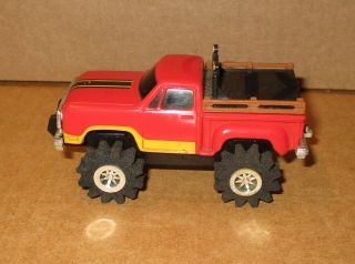 Schaper Stomper 4x4 Red Dodge Ramwagon Pickup Truck 1980s Vintage -