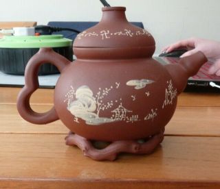 Chinese Clay Teapot signed - - Around 20 years old when bought 2