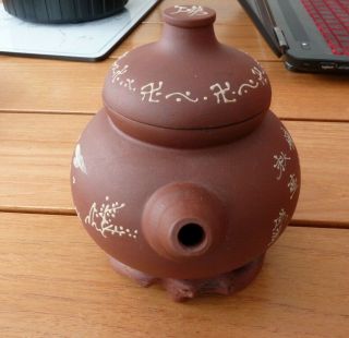 Chinese Clay Teapot signed - - Around 20 years old when bought 3