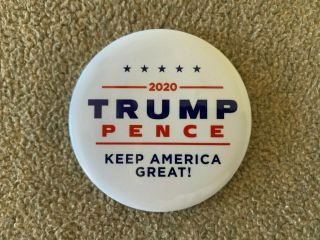 2020 Donald Trump ☆official☆ Keep America Great ☆rare☆ Rally Pin Back Button