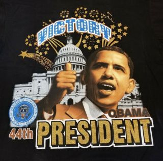 Vtg Barack Obama T Shirt 2xl President Campaign Rap Hip Hop