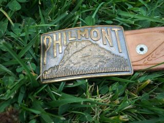Vintage Boy Scouts Philmont Scout Ranch Leather Belt Cimarron Mexico 2