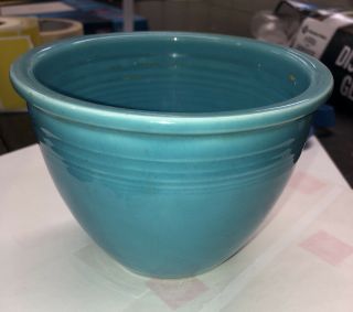 Vintage Fiesta 1 Small Nesting Mixing Bowl Turquoise Blue Fiestaware Aqua