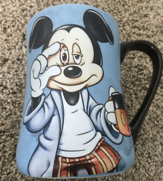 Disney Parks Mickey Mouse Portrait Ceramic Coffee Mug Some Mornings Are Rough