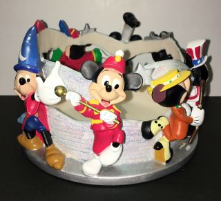 Vintage Mickey Mouse 8 Character Candle Holder