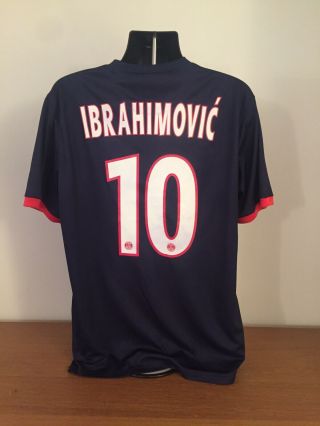 Paris Saint Germain Home Shirt 2013/14 Ibrahimovic 10 Xl Vintage Ucl